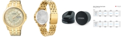 Citizen Men's Gold-Tone Stainless Bracelet Watch 41mm BF2013-56P